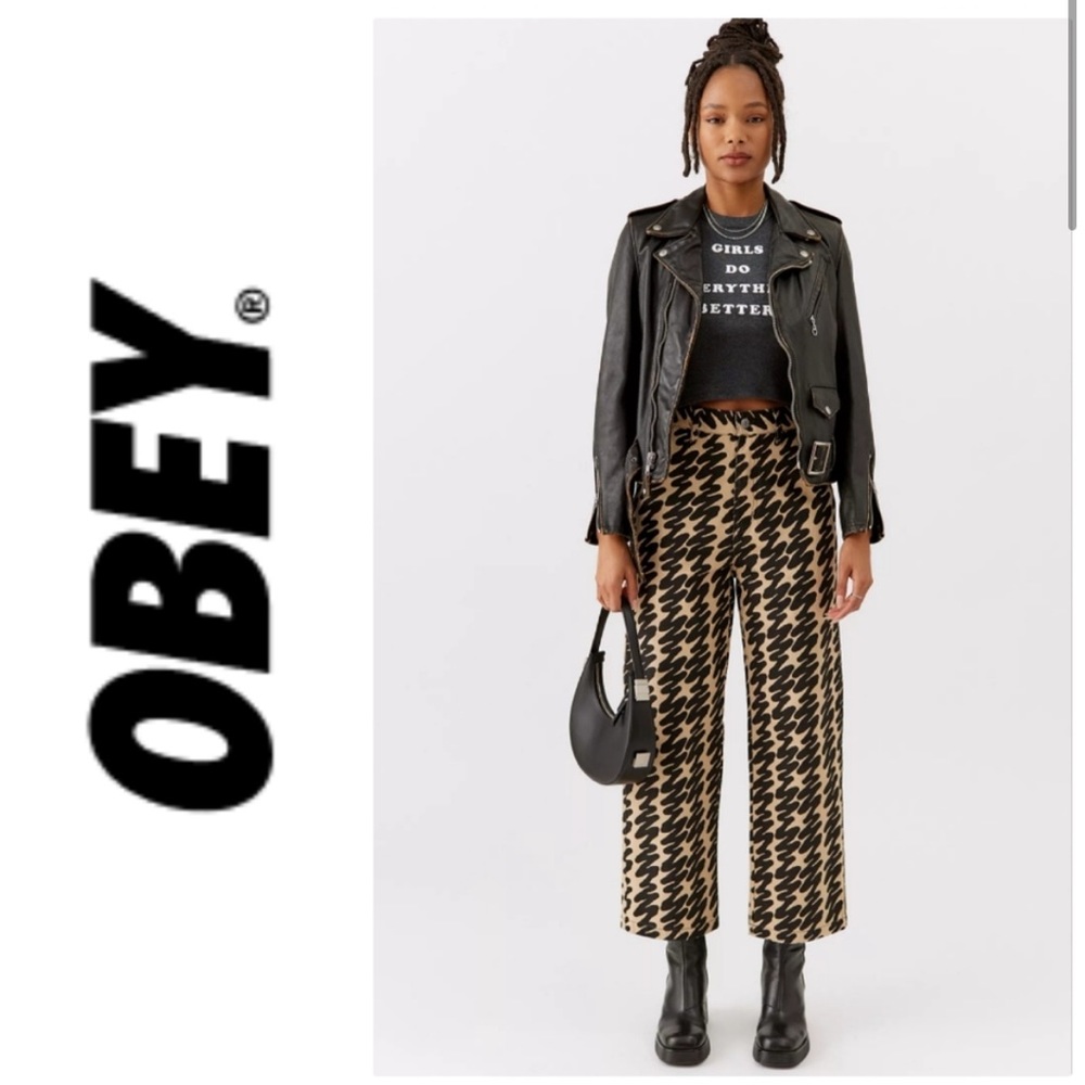 OBEY Brighton Zig Zag Printed Carpenter Pants